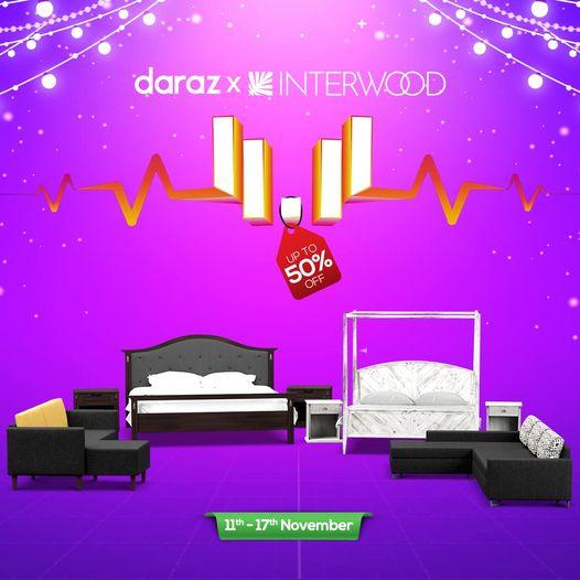 Interwood 11.11 Sale! up to 50 from from 11 till 17 November, Daraz